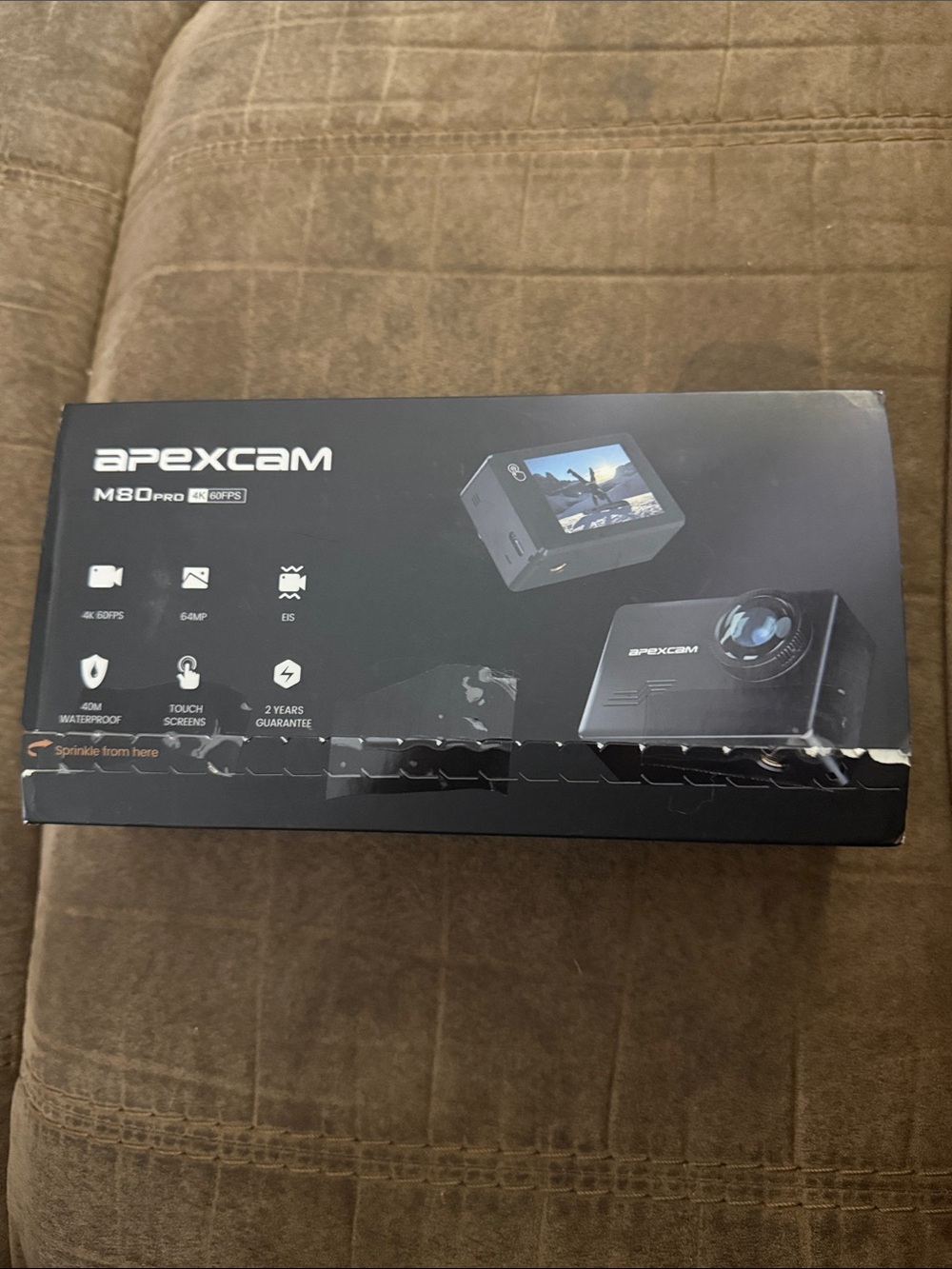Apex Apexcam M80 Pro Black Action Camera Box